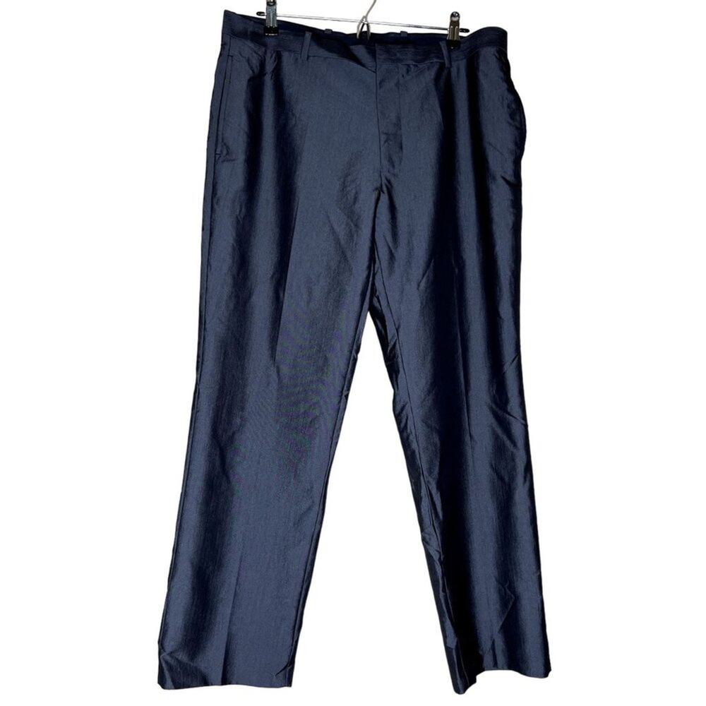 INC International Concepts Men’s Slim Fit Dress Pants Navy 34x30 Milan Style